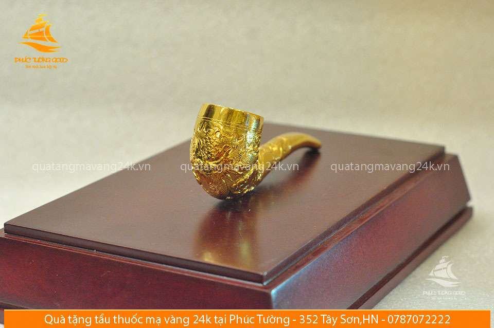 Mô hình tẩu thuốc mạ vàng 24k