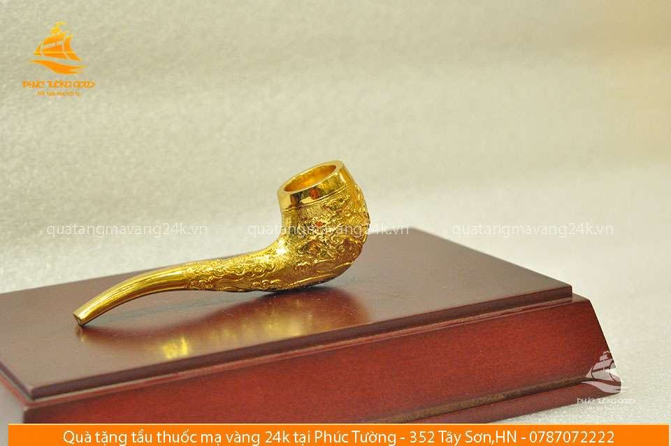 Mô hình tẩu thuốc mạ vàng 24k 4