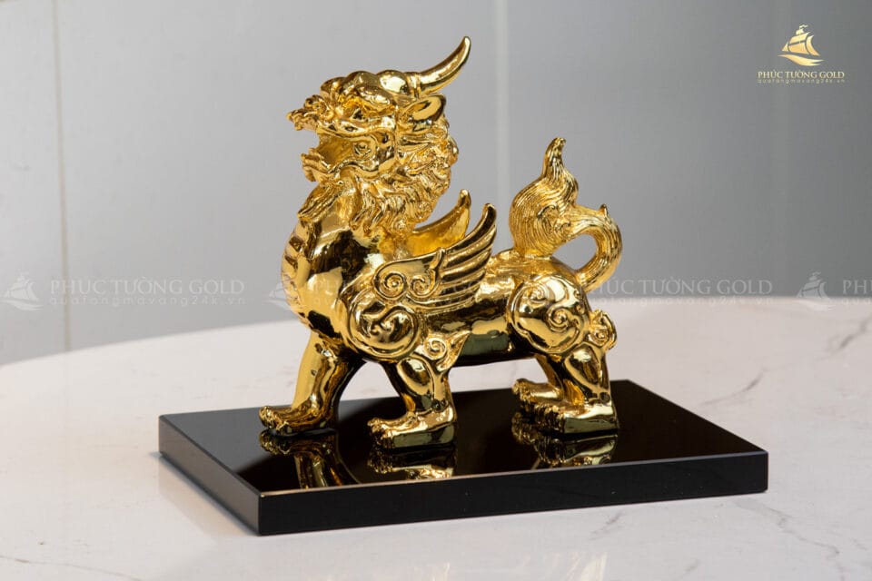 Tượng Tỳ Hưu mạ vàng 24k - TH13