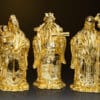 Tượng tam đa phúc Lộc Thọ mạ vàng 24k 2