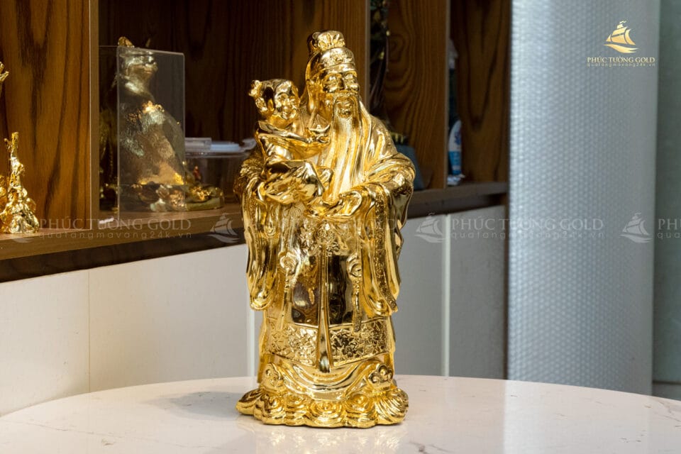 Tượng ông Phúc mạ vàng 24k 2