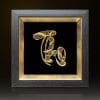 Tranh thư pháp chữ "Thọ" mạ vàng 24k - CT05
