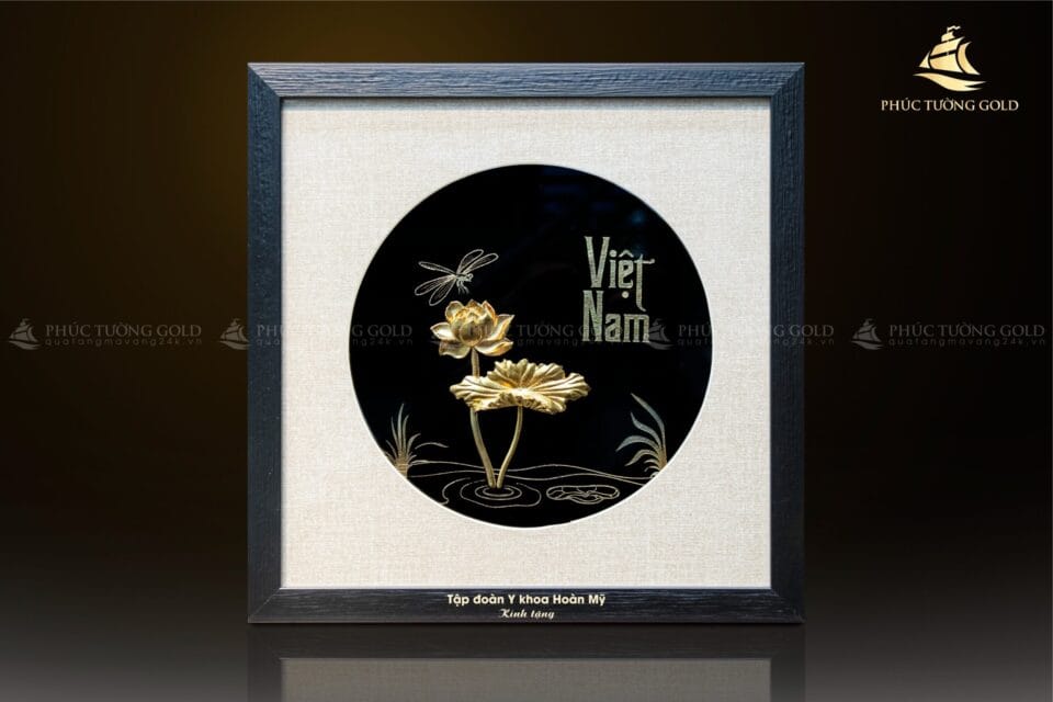 tranh hoa ssen dát vàng Tập đoàn y Khoa Hoàn Mỹ