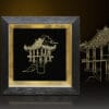 Tranh 'chùa Một Cột' mạ vàng 24k - CMC01
