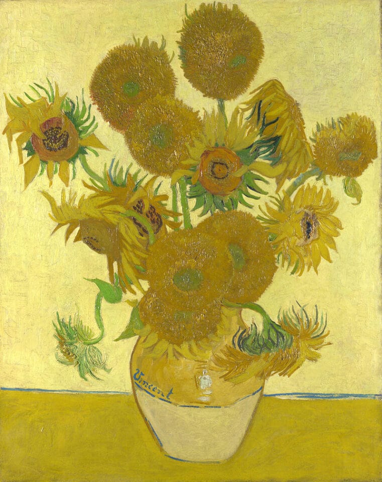 bức tranh hoa hướng dương của Van Gogh