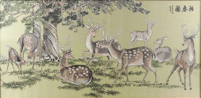 Tranh đàn hươu