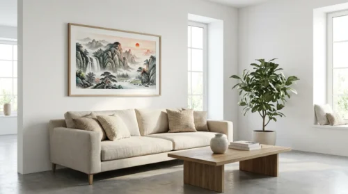 Cách chọn tranh treo phòng khách phong thủy
